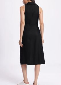 Front Slit A Line Midi Dress