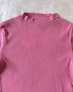 Pink Ribbed Top