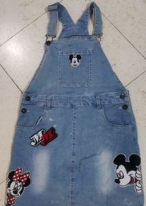 Denim Dungaree Dress