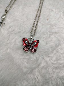 Gothic Butterfly Pendent