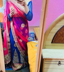 Lengha With Saree