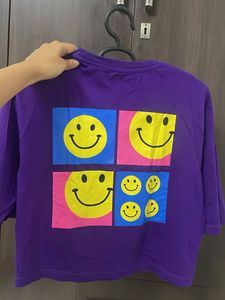Purple Smiley Tee