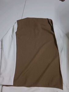 Brown &amp; White Pullover