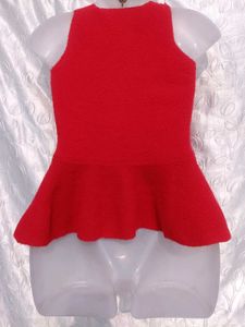Y2k Red Peplum Sweater ♥️