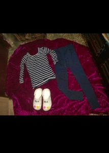 Girls Top And Pants Set Tracksuit Se