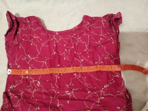 Floral Raspberry Dress