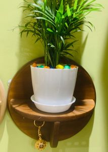 Eco Wood Round Wall Hanging Key Chain Hanger