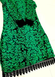 🖤Brasso Work Eligant Kurti(Stitched)