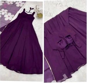A-line Gown with Dupatta