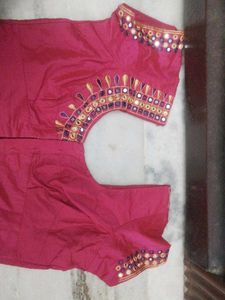 Embroidered Pink Blouse