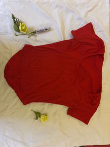 Red Fitted Top