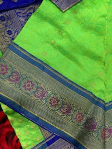Elegant Green Saree with Blouse