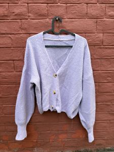 Lilac Cardigan Sweater