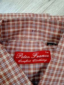Peter France Brand Men Shirt Size 42