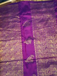 Purple Pure Kanchi Pattu Saree 💜