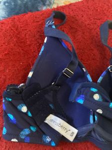 Floral &amp; Polka Dot Bra Set 32 b dress berry