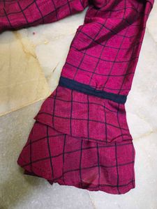 wine check off shoulder gown (Freebie Included)