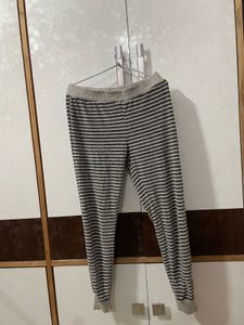 Striped Zip-Up Hoodie pajama set