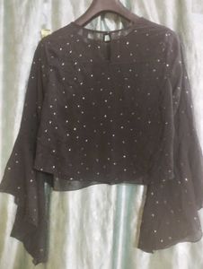 Forever 21 Sparkle Sheer Top