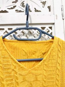 🎀New With Tag Mustard Cable Knit Sweater ()