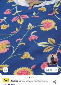 Anouk Floral Print Kurta