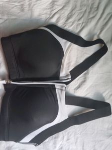 Black And White Gym Bra