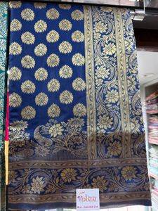 Navy Blue Silk Saree