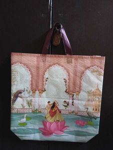 Tote Bag With Indian Art