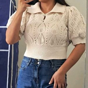 Crochet Knit Top
