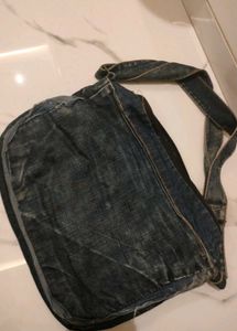 Vintage Patchwork Denim Shoulder Bag