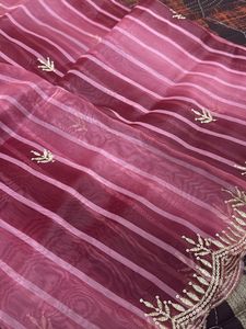 Striped Organza Fabric