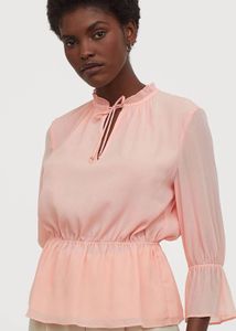 H&amp;M Womens Blouse Top &amp; Elastic Waist