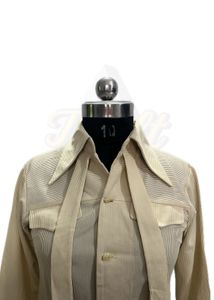 Vintage Tie Neck Button Down