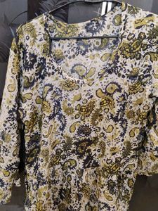 Vintage Floral Print Dress