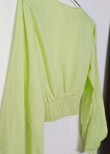 Zara Chic Green Crop Top