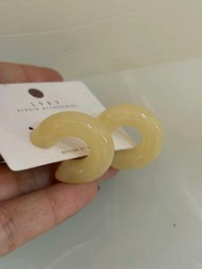 Yellow Hoop Earrings