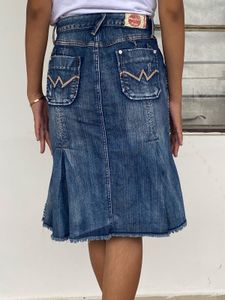 Vintage Denim Mermaid Skirt