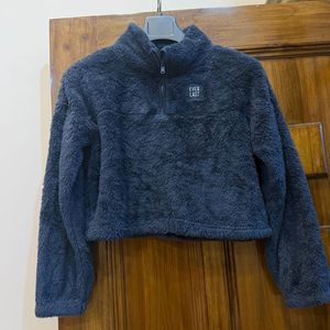 Cozy Fuzzy Quarter-Zip Pullover