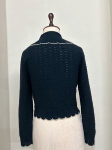 Vintage Black Knit Cardigan