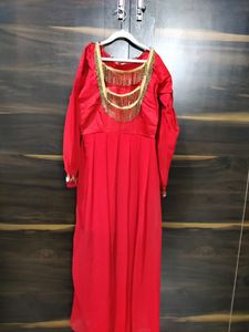A-line Kurta Balloon Pattarn Sleeves