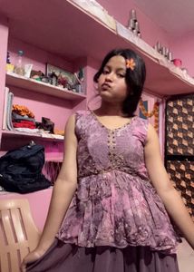 Purple Peplum Dress