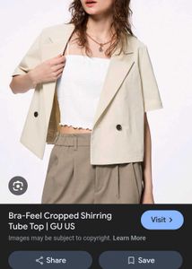 Beige Top Blazer