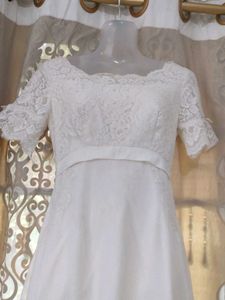 Vintage White Lace Wedding Dress