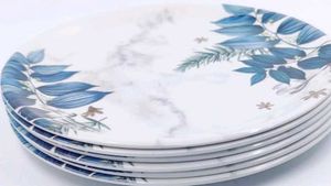 Floral Yellow Plate