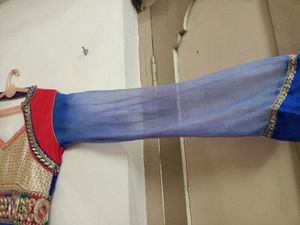 Royal Blue Embroidered Anarkali Dress 💙✨
