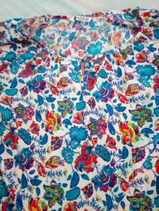 Bright Floral Long Sleeve Top – Boho Vibes
