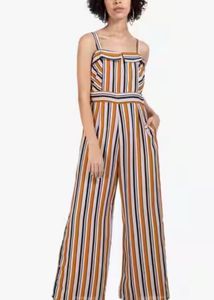 FabAlley Striped jumpsuit