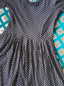 Cute Polka Dot Frock Suit Set