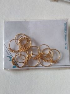 5 Banana Cleature , 3 Hair Clip, 3 Mala, 1 Earring , Plain Nose Ring And Circle Nose Ring