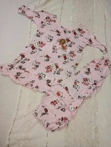 Cute Floral Girls Clothing Set